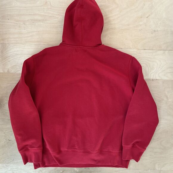 Vintage Polo Ralph Lauren Hoodie XL Red 90s New York Streetwear RRL - Picture 7 of 8